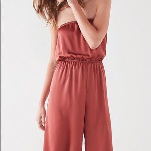 Urban Outfitters Satin Culottes Jumpsuit